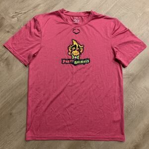 Evoshield Party Animals Baseball T-Shirt Pink Men's Medium M Savannah Bananas